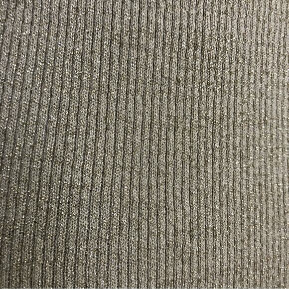 Cache champagne gold sequin front button cardigan sweater size Medium - Picture 15 of 16